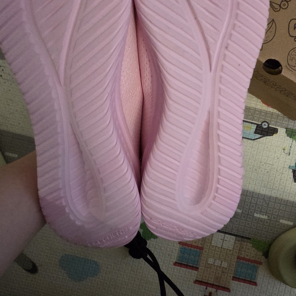 Youth's Pink Slip-On Sneakers - Picture 2 of 5